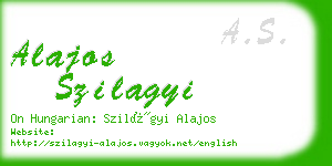 alajos szilagyi business card